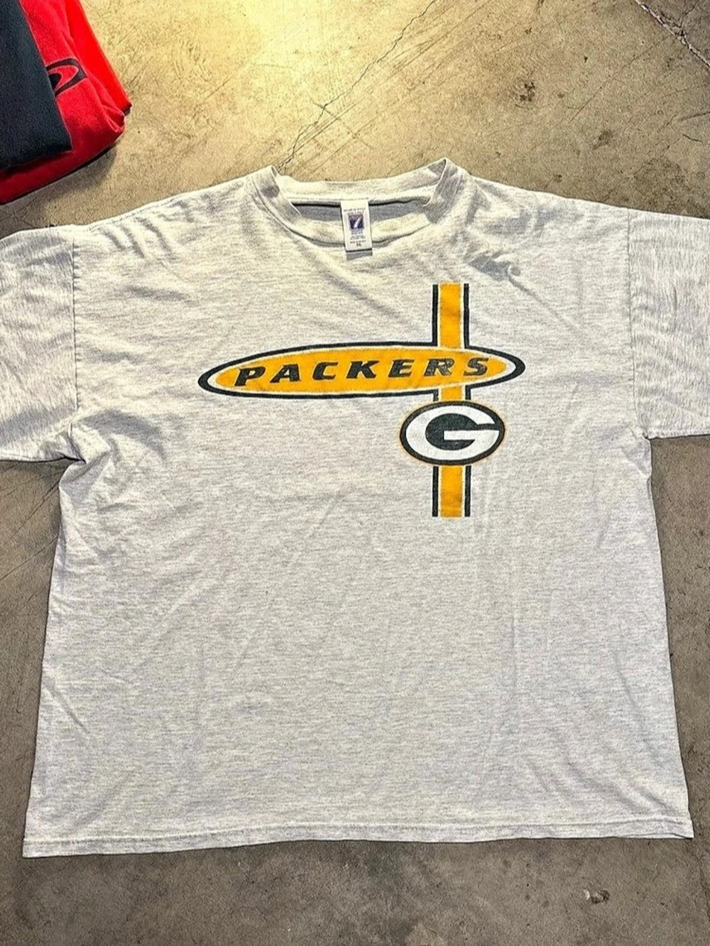 Logo 7 Vintage Green Bay Packers Logo 7 T-Shirt Gray 2XL